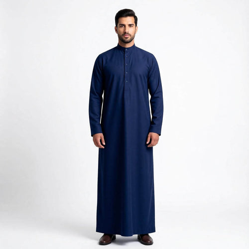 Qamis Bleu Marine Prestige Homme