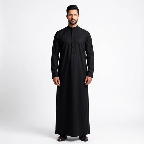 Men's Black Saudi Signature Qamis